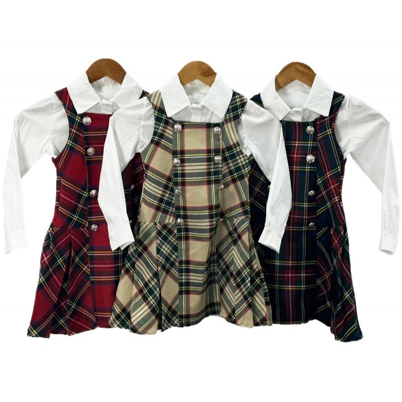 Red tartan dress