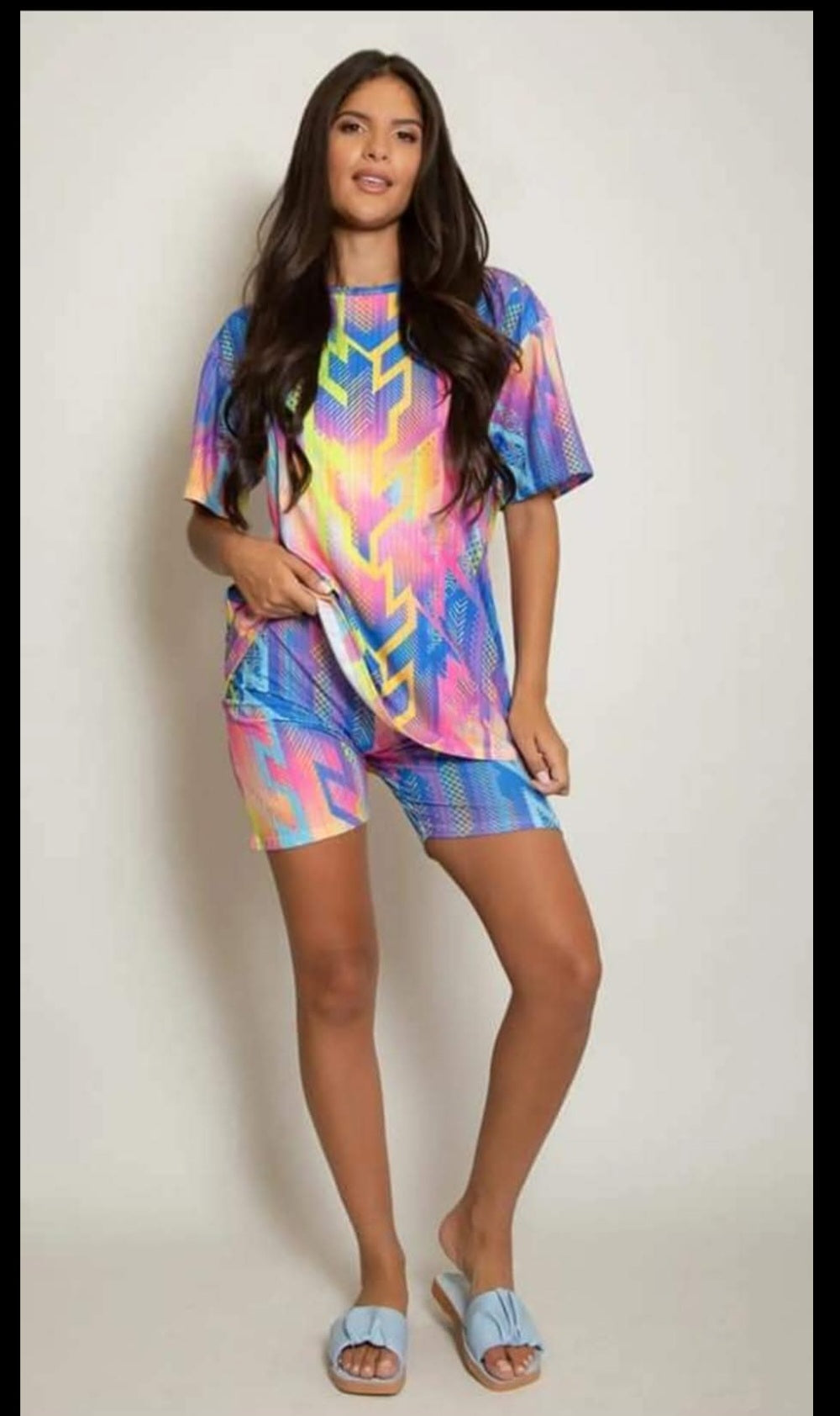 Ladies oversized shorts set