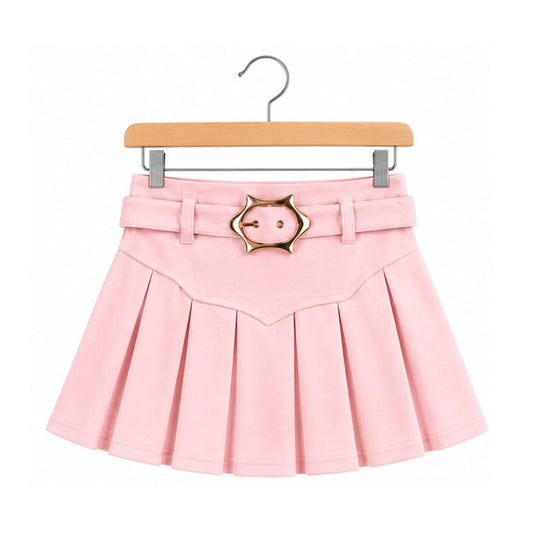 Pink pleated skirt only.