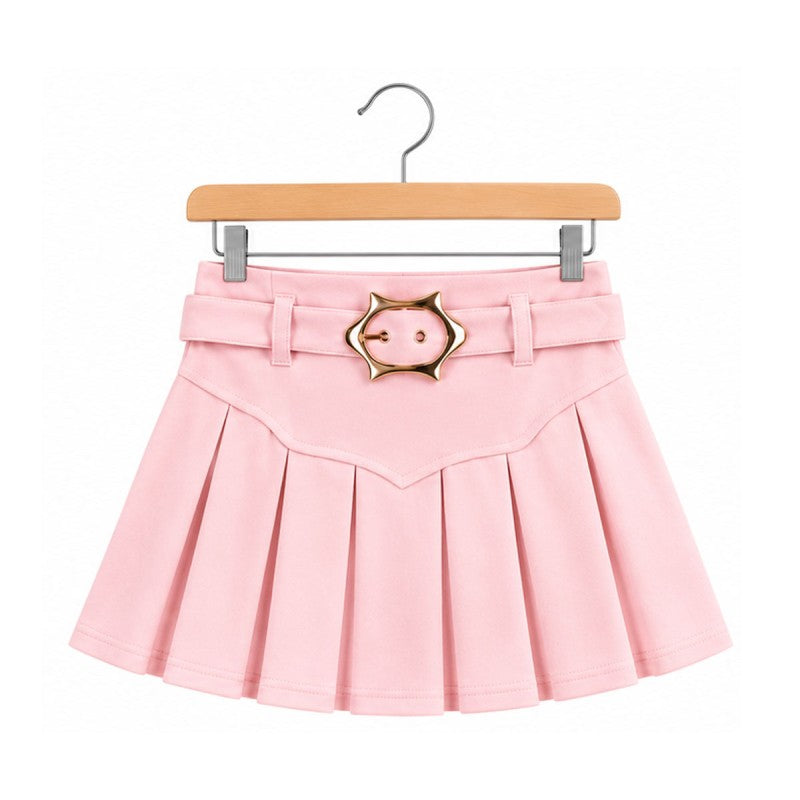 Pink pleated skirt only.