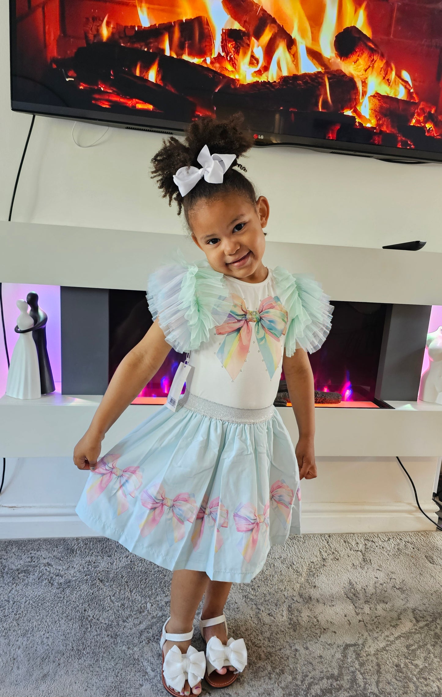 Mint tiana skirt set