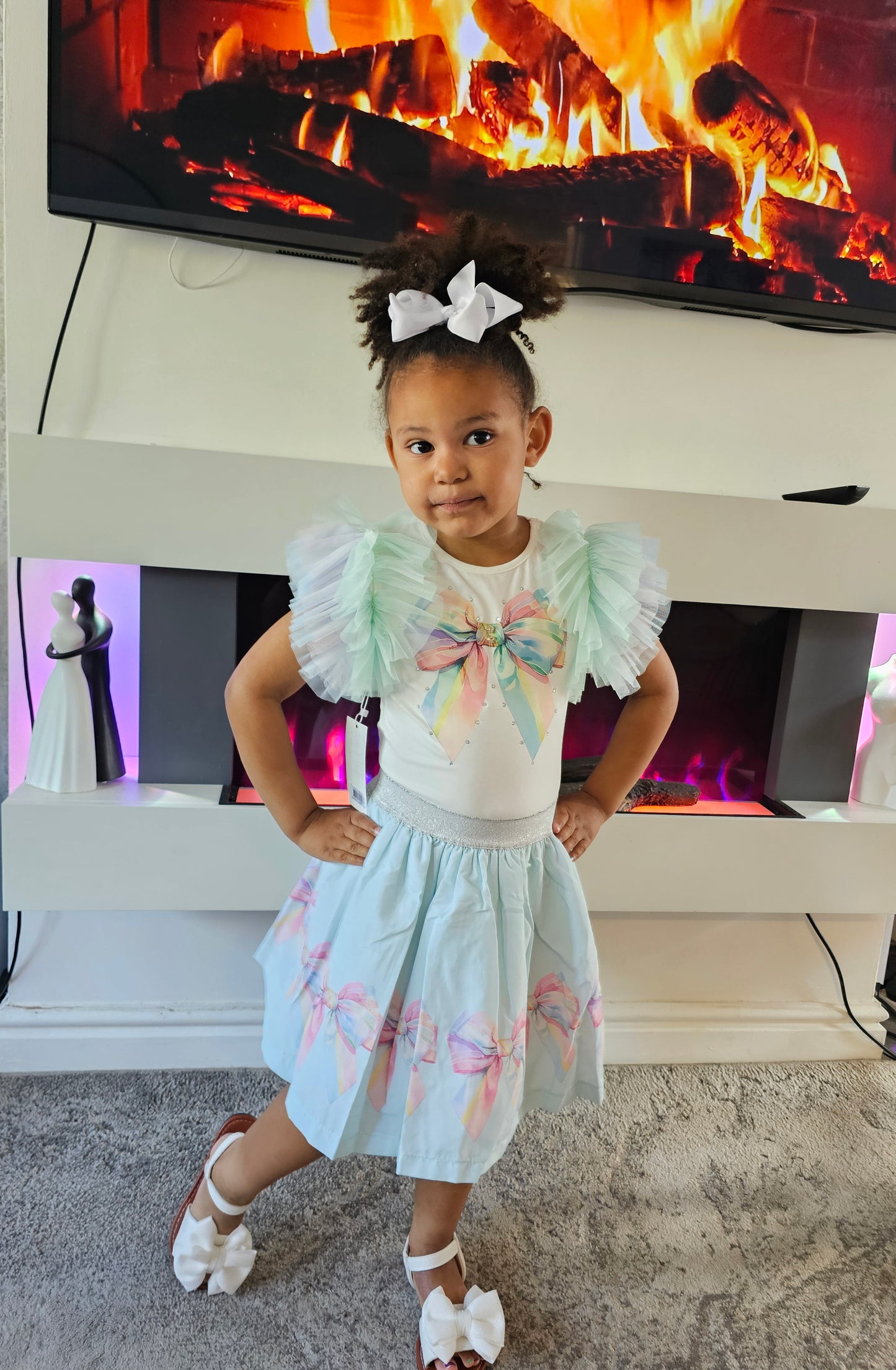 Mint tiana skirt set
