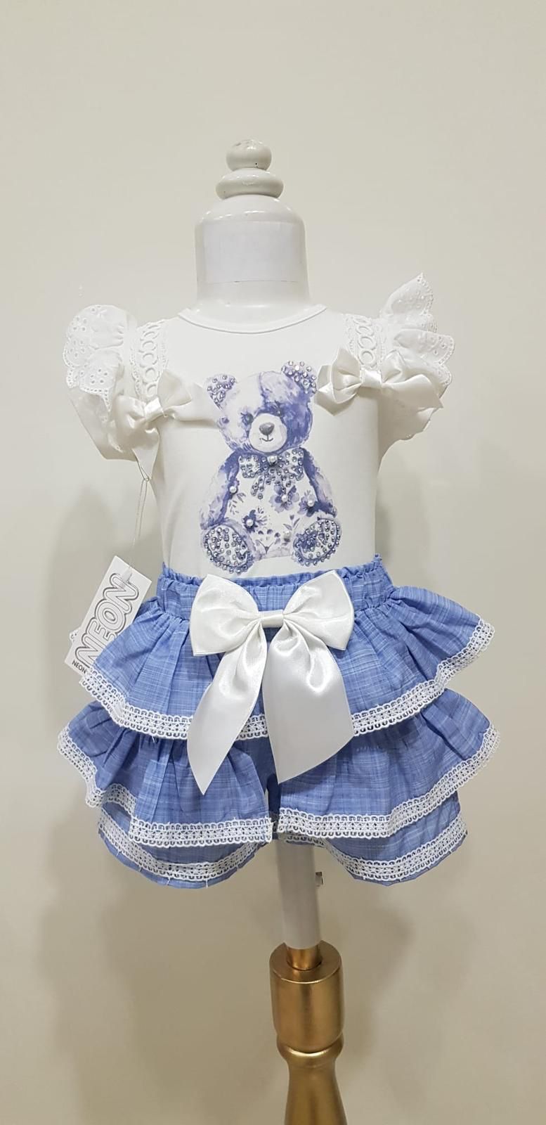 Seira blue skort set