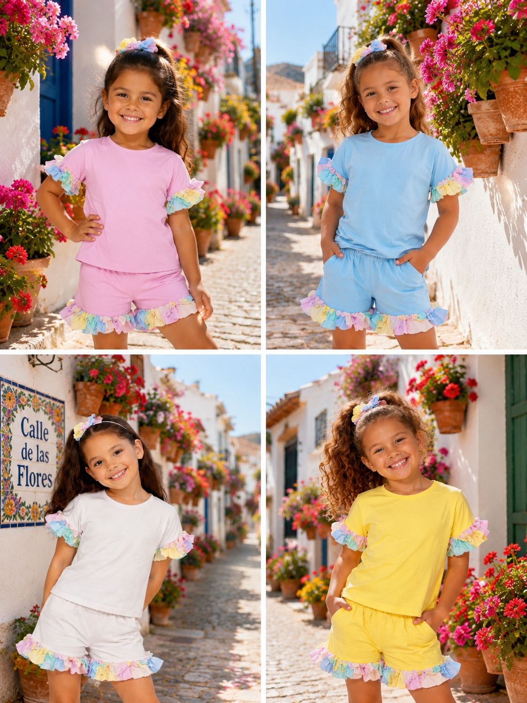 Kayla shorts set with scrunchy bobble. smaller fittings size up