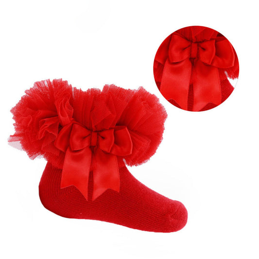 Red tutu socks