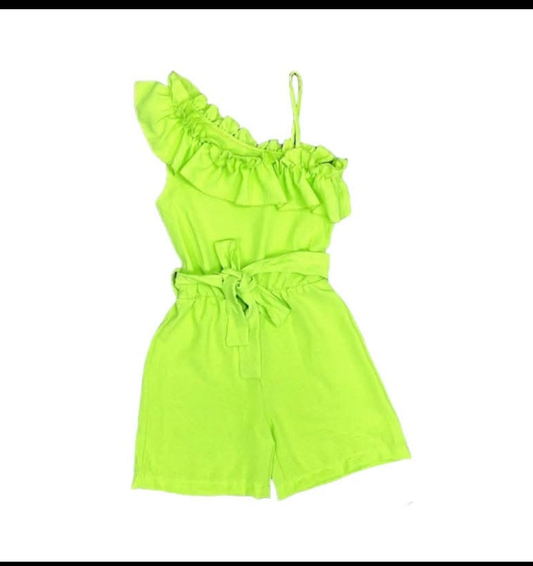 Girls lime play suit