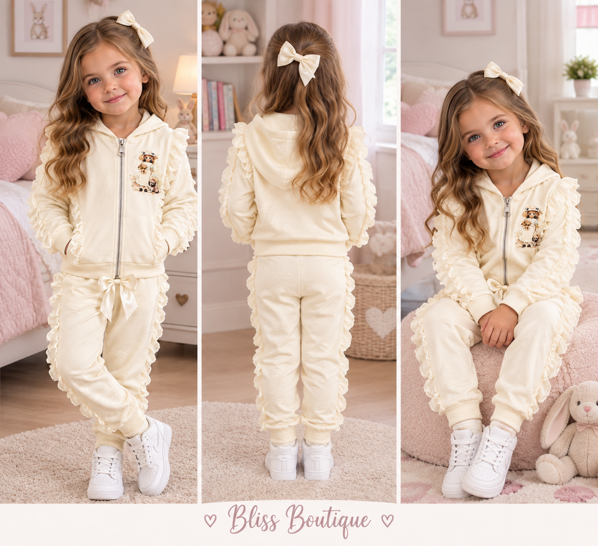 Belisa ruffle lounge set