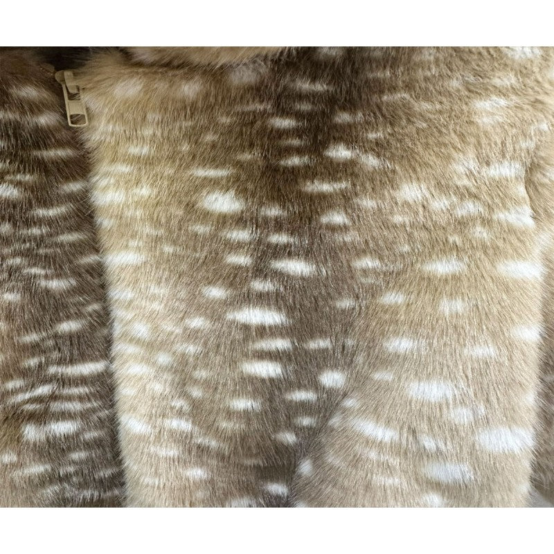 Bambi faux fur coat no hood one
