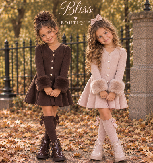 Varnia faux fur dress