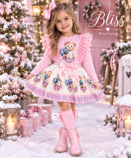 Rosalina pink skirt set