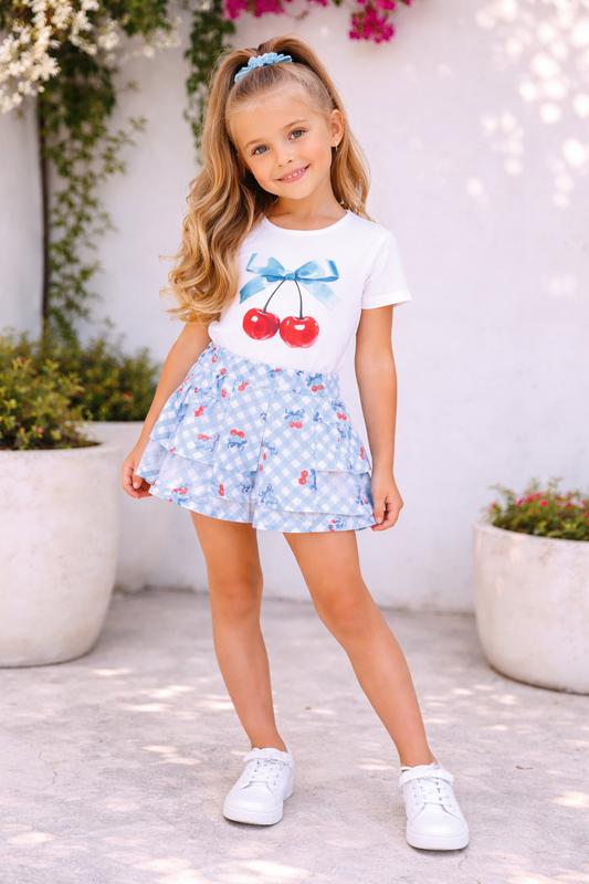 Cherry shorts set