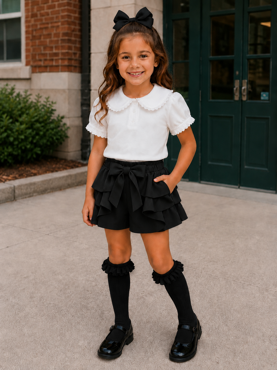 Pre order bliss ruffle school shorts