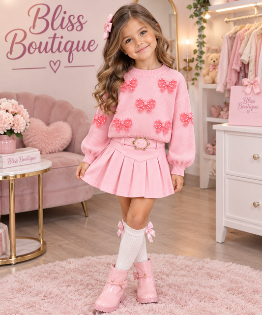 Pink bow jumper only