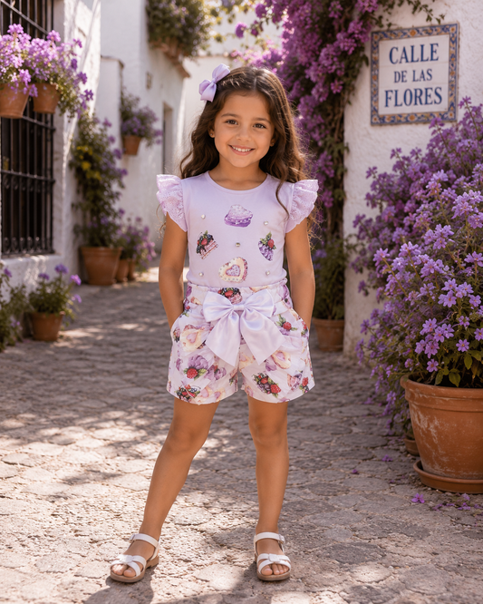 Tiana shorts set