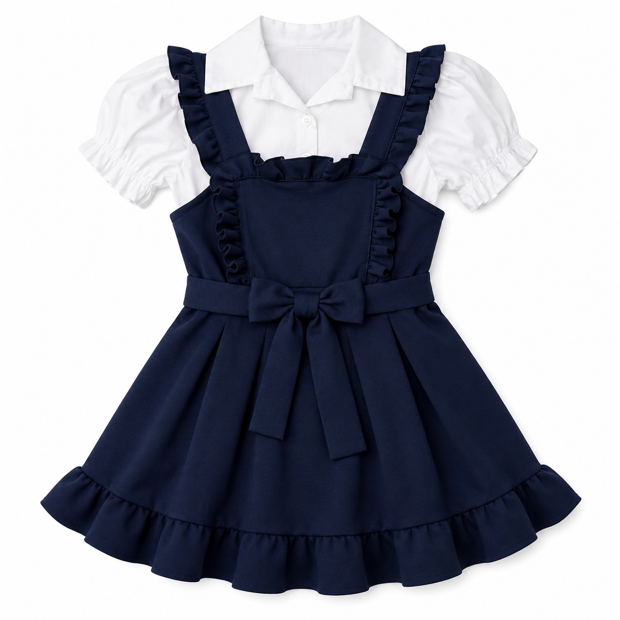 Darla shirt and pinafore