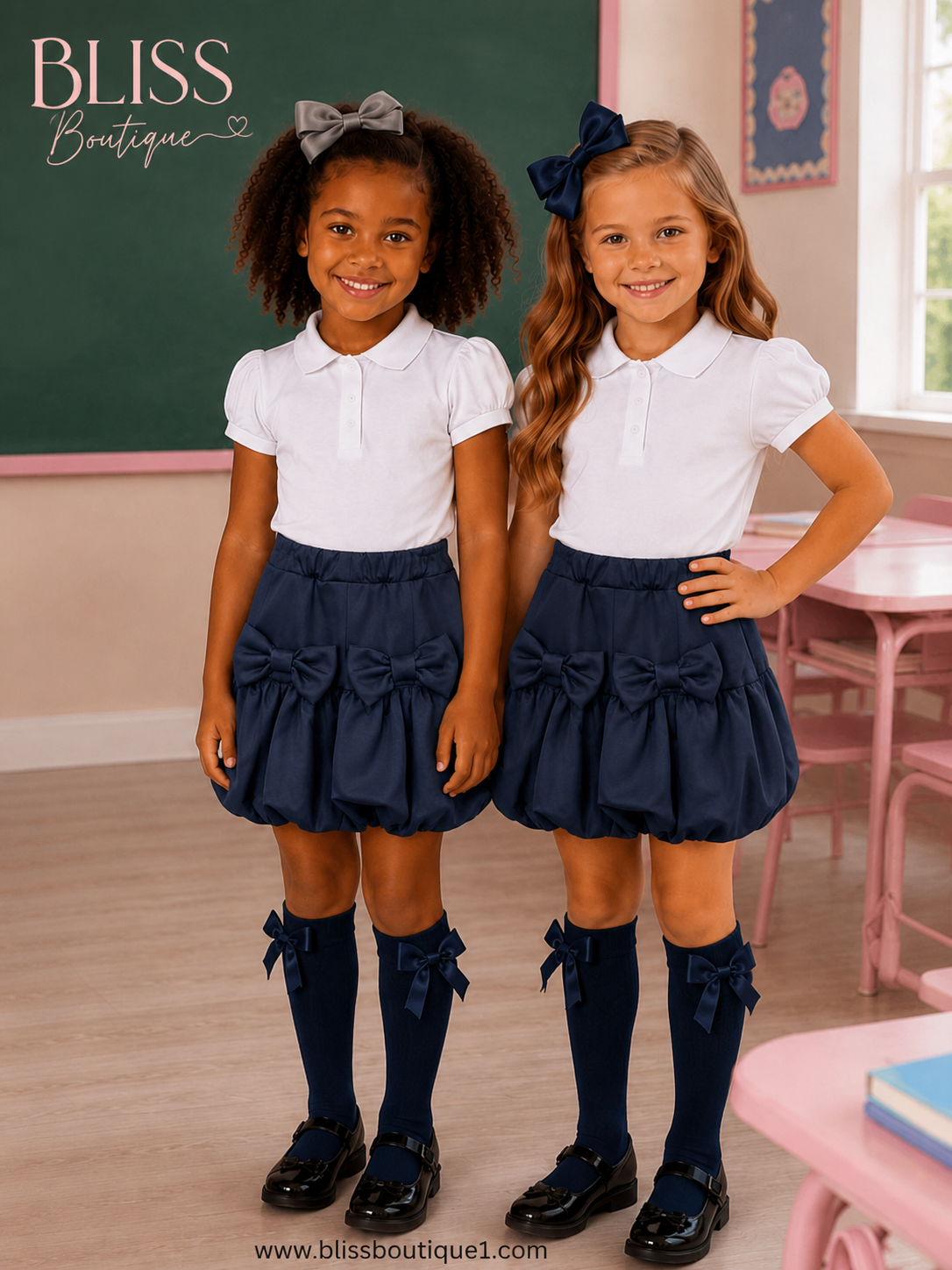 Annie blue balloon shorts