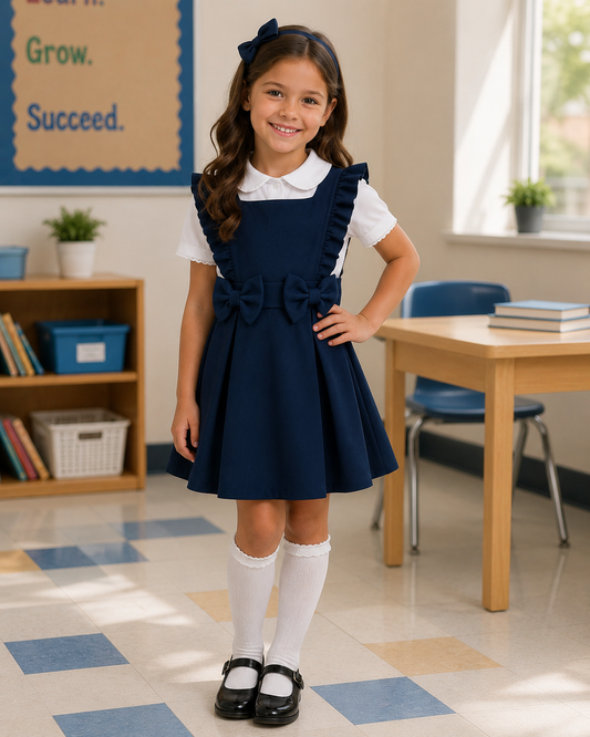 Talia school pinafore dress