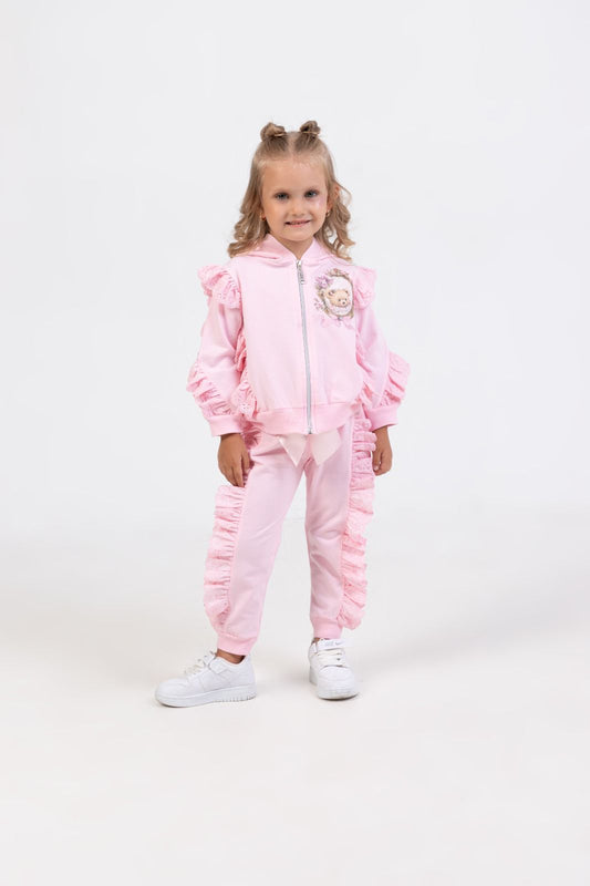 Pink teddy set