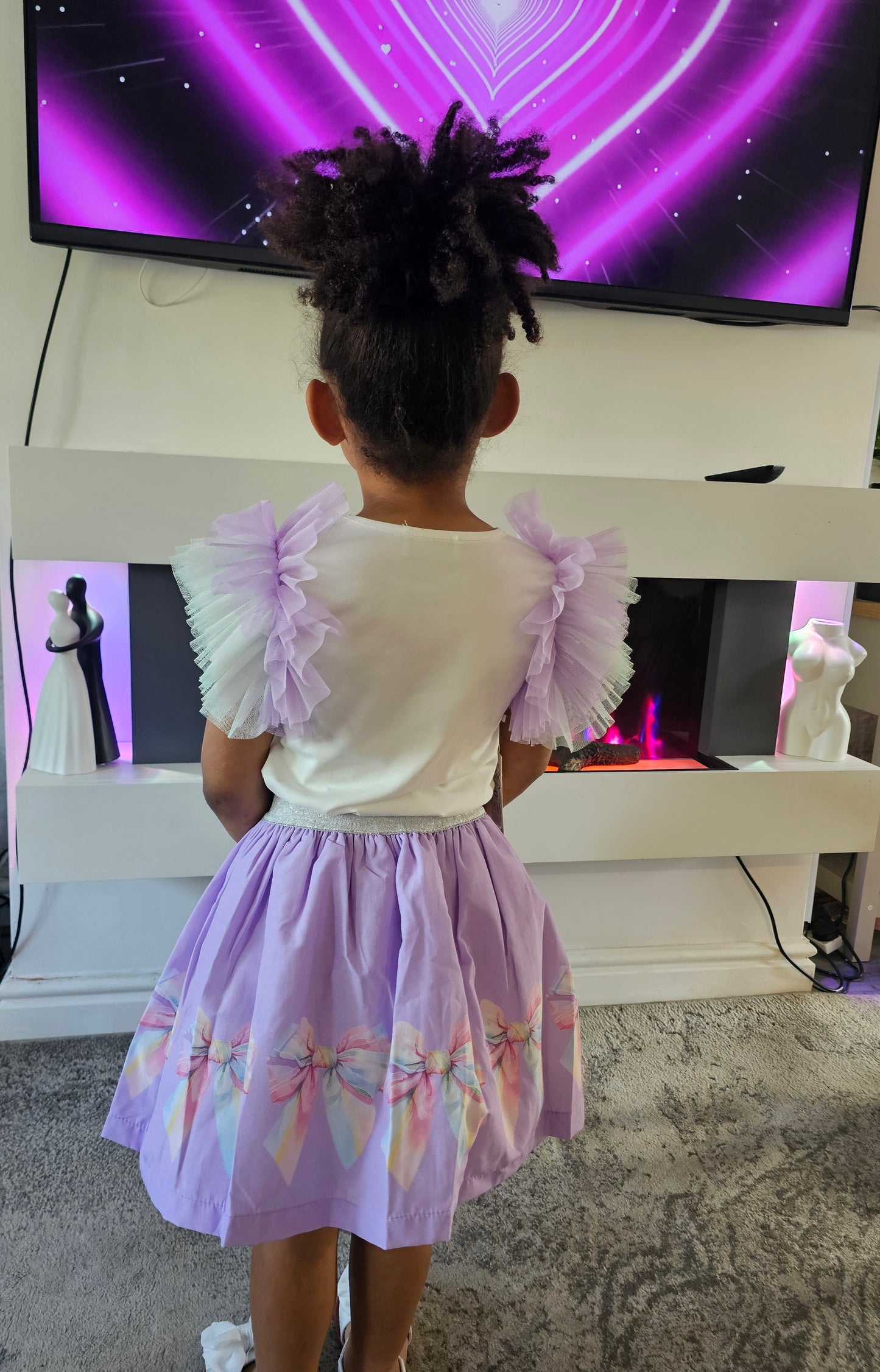 Lilac tiana skirt set