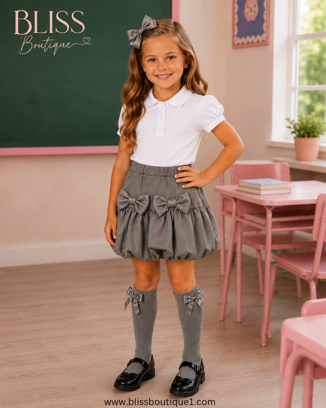 Annie grey balloon shorts