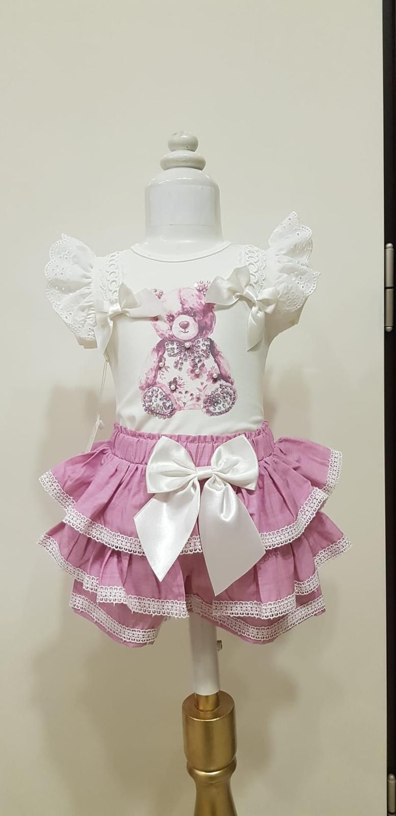 Seira pink skort set