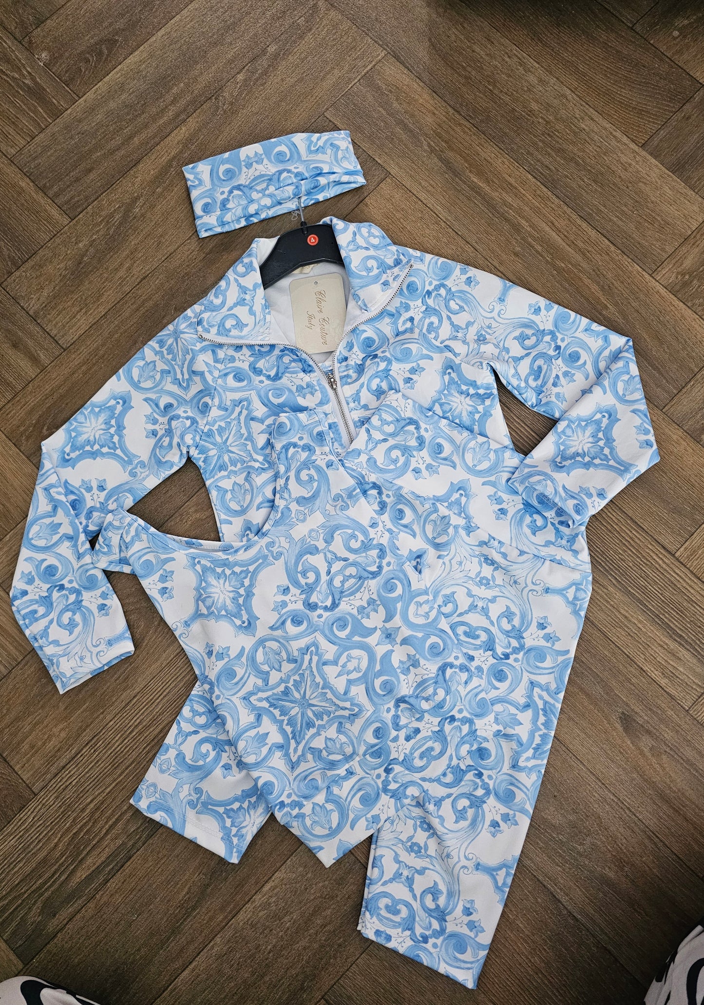 Lorenzo paisley set size down blue
