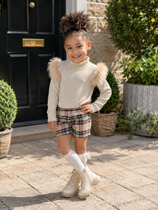 Girls tartan set