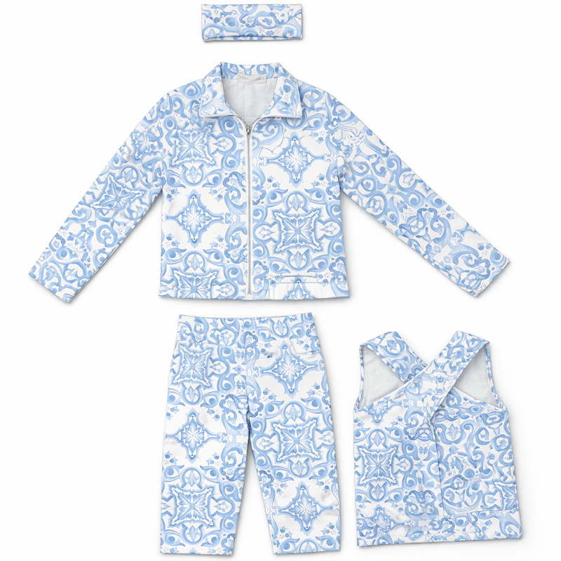 Lorenzo paisley set size down blue