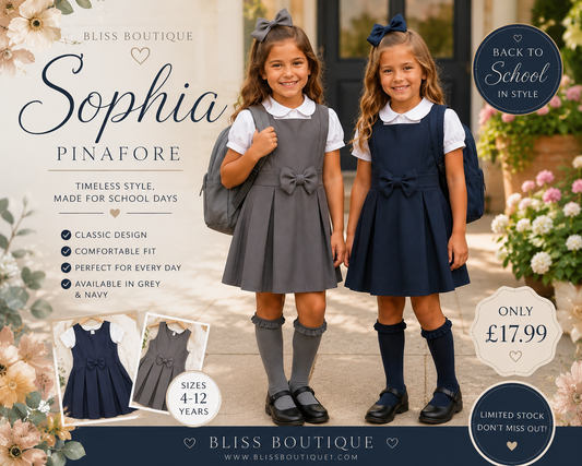 Sophia school pinafore dress
