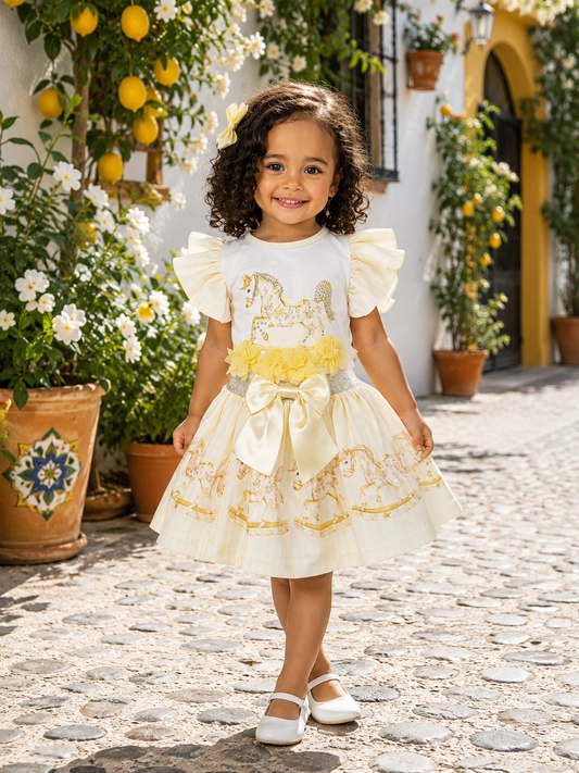 Lemon tilly skirt set