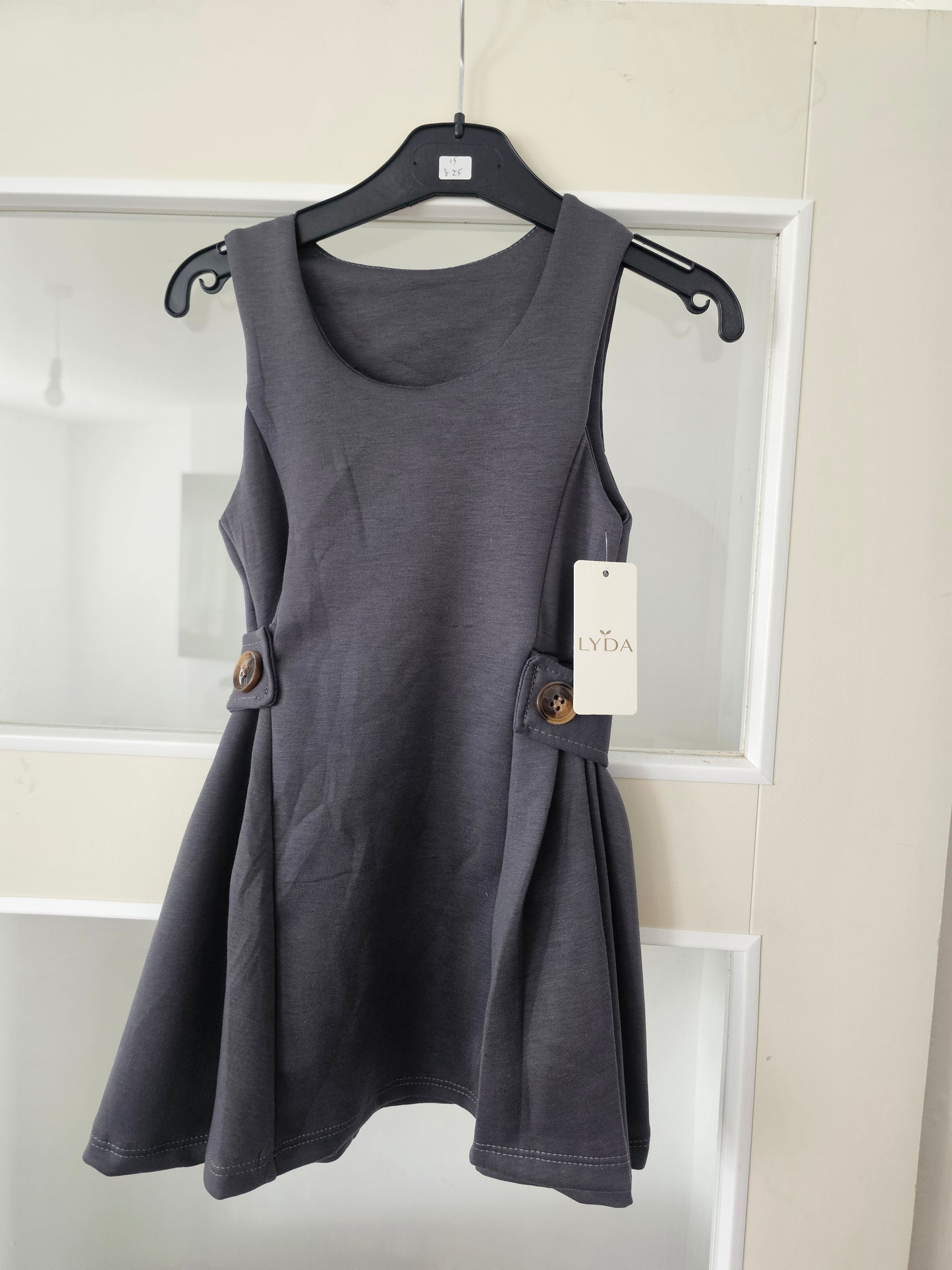 Grey willow pinafore set