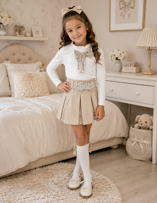 Lenina skirt set (beige)