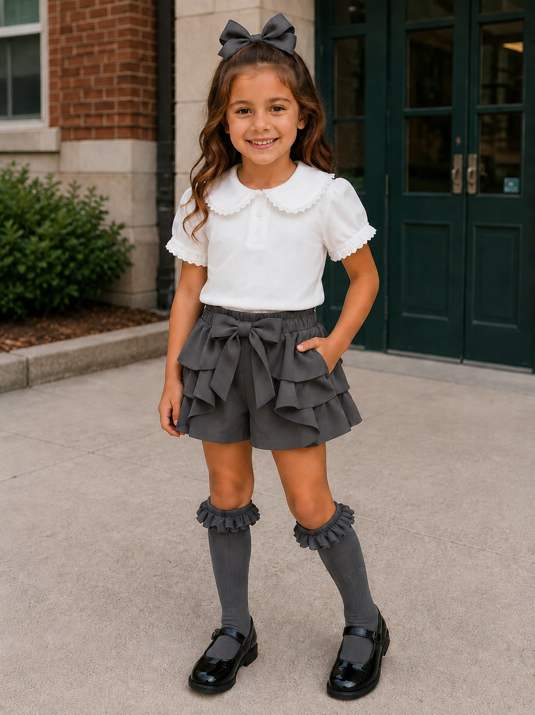 Pre order bliss ruffle school shorts