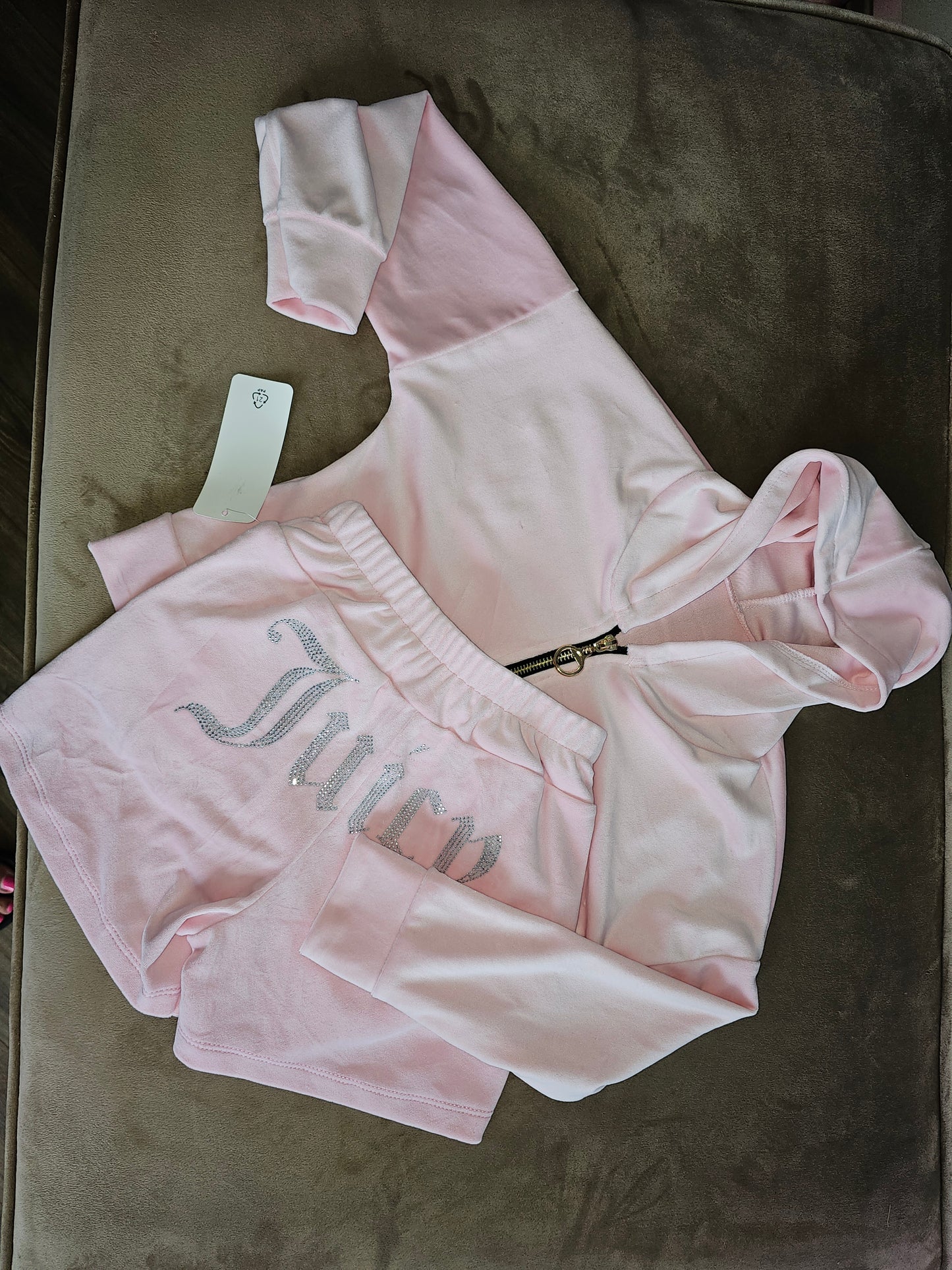 Baby pink juicy set