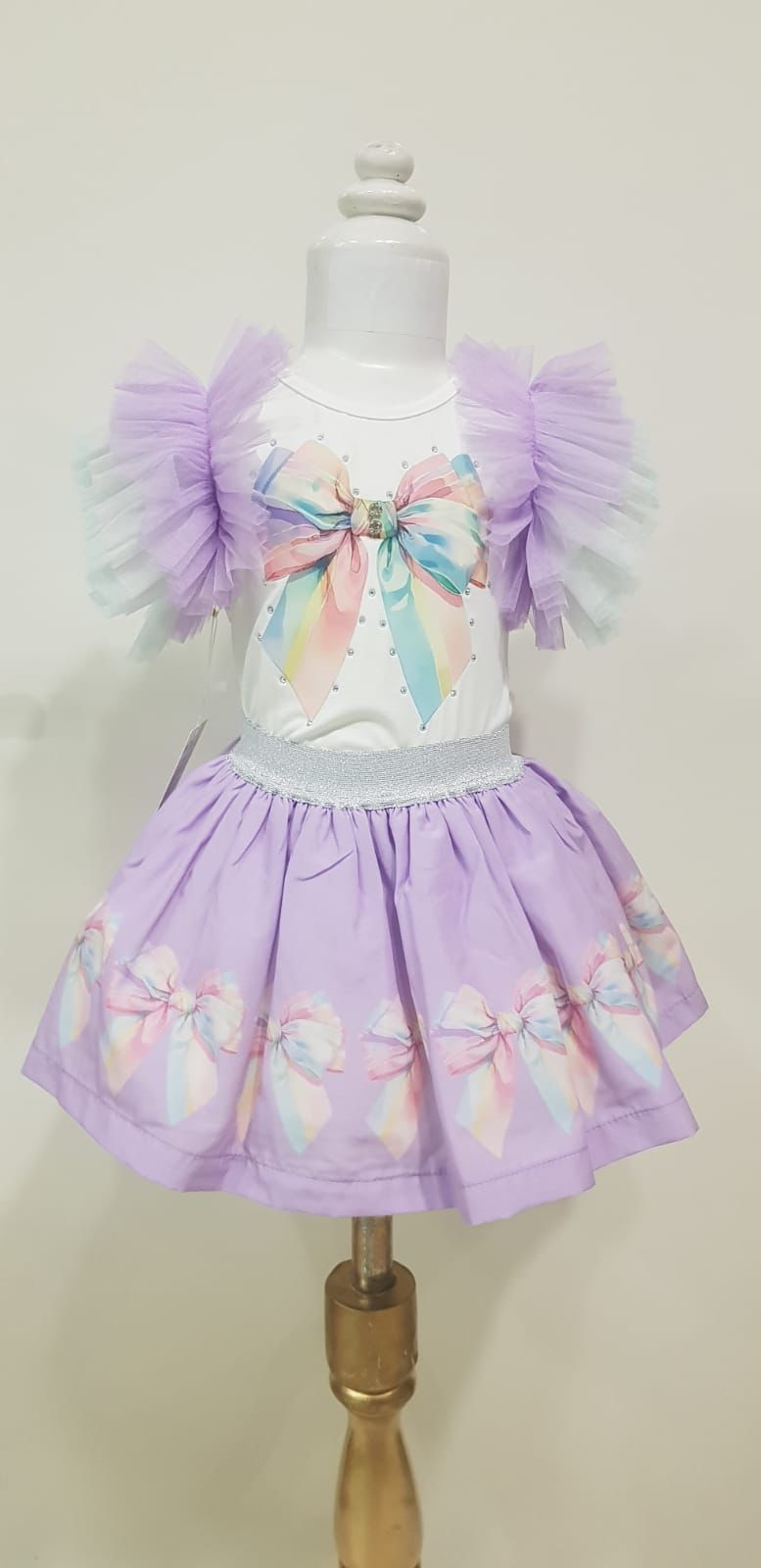 Lilac tiana skirt set
